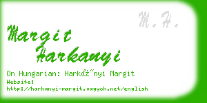 margit harkanyi business card